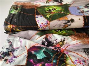 Bomuldsjersey - cool motiver i fede farver