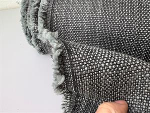 Møbelstof - lækker grov struktur, mint/ grå