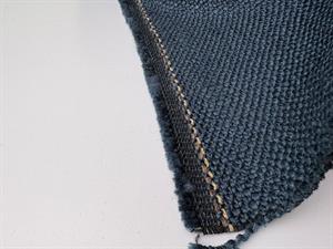 Møbelstof - lækker grov struktur, marine/ marine