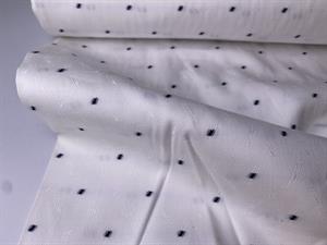 Fastvævet bomuld - hvid med yndige motiver