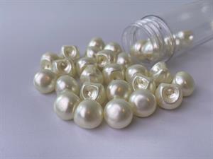 perleknap - creme, 13mm