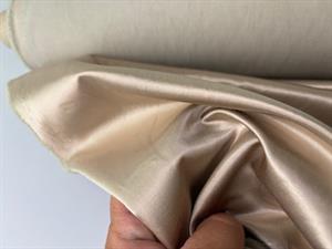 Bomuldssatin med pl - beige