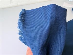 Fastvævet - bengalin lignende buksestof i steel blue