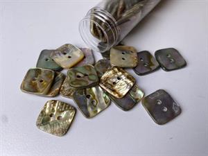 Perlemorsknap - deluxe, ca. 15 mm