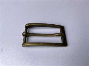 Bæltespænde - antik messing, 47 mm