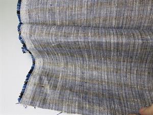 Fastvævet hør - checks melange