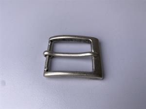 Bæltespænde - sølv look, 38 mm