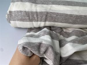 Jersey - offwhite og grå striber
