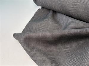 Beklædningsuld - checks dark grey