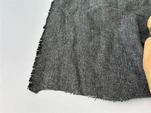 Beklædningsuld med stræk - plain dark grey