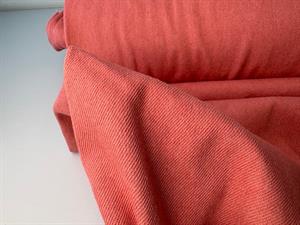 Twillvævet denim - unicolour coral pink