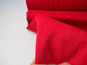 Twillvævet denim - unicolour tomato red