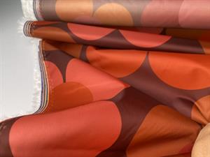 Faldsskærmsstof - red retro flowers