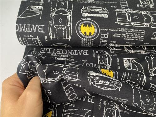 Bomuldsjersey - batmobile / batman look