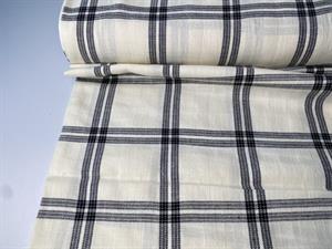 Fastvævet bomuld - klassisk design i sort og offwhite