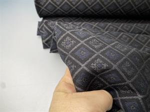 Bengalin lignende buksestof - fine ruder med flotte motiver