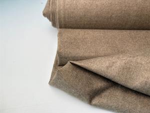 Beklædningsuld - flannel i dark khaki melange