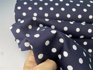 Twillvævet bengalin lignende buksestof - polka dots