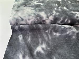 Hør / viscose - tie dye black