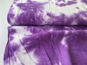Hør / viscose - tie dye purple