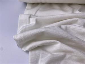 Viscosejersey med uld - offwhite