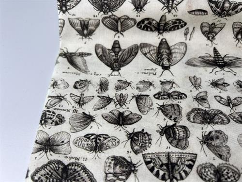 Patchwork stof - moth collection