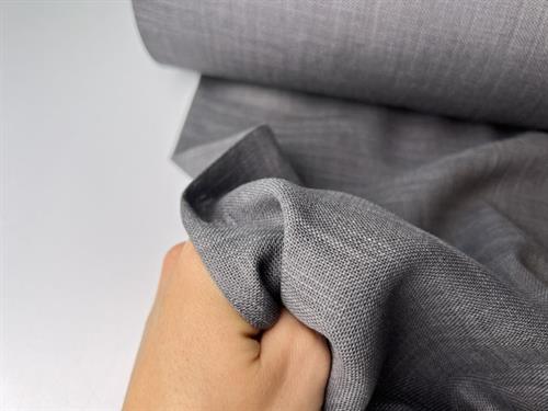 Gardinstof - semitransparent og lækker grafito, 280 cm bred