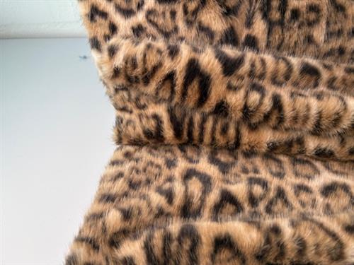 Fake fur - superblød leopard print 