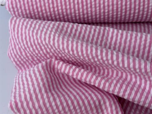 Bæk og bølge - lækre striber i pink / offwhite