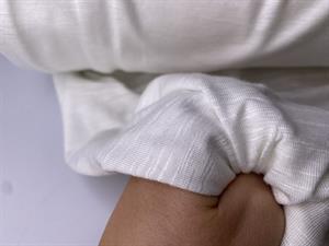 Viscosejersey - offwhite med diskret slub struktur