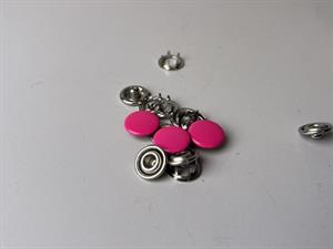 Ekstra trykknapper i pink til jersey, 12 mm