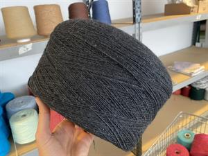 Garn i uldmix - hel cone som foto, antracit
