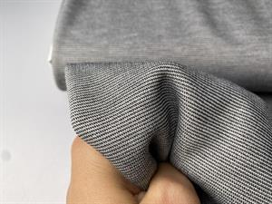 Polyesterjersey - micro mønster i sort / hvid