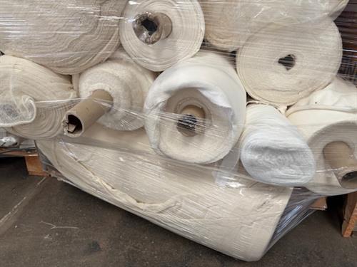 Pakke med 10 meter offwhite / hvid jersey - uspecificeret