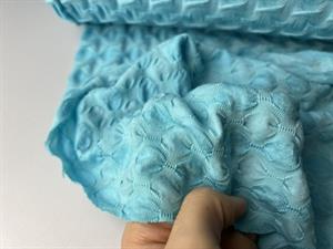 Effektjersey - lækker intens turkisblå