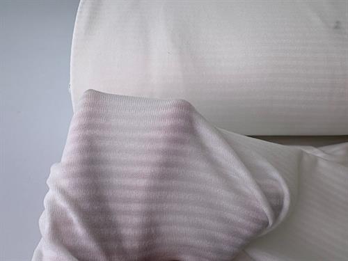 Pakke med 10 meter jersey - hvid semitransparent 