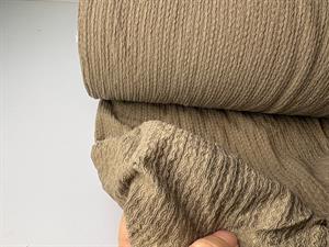 Effektjersey - creppet/ mønstret i lys army