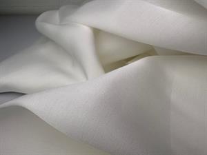 Satinvævet viscose - drøn flot knækket hvid tone