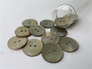 Perlemorsknap - greige, 19 mm