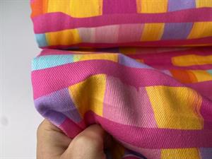 Twillvævet bomuld - abstract blocks