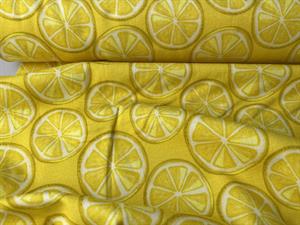 Bomuldsjersey - lækre citroner
