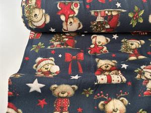Bomuldsjersey - christmas bear