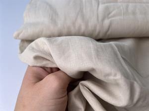 Fastvævet bomuld / voile - beige