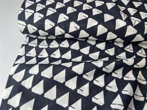 Fastvævet bomuld - fint grafisk mønster