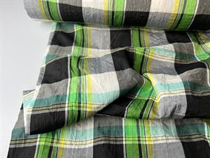 Fastvævet bomuld - let crepet med fine tern