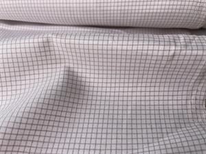 Skjortepoplin - flotte blanke micro tern