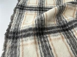 Frakkeuld - lækre tern i grå og beige