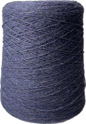 Shetlandsuld - denimblå