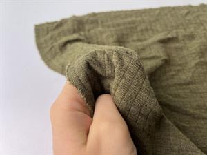 Undertøjsuld - armygrøn meleret drop needle