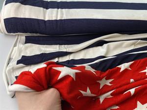 Jersey - med mønster i fine farver